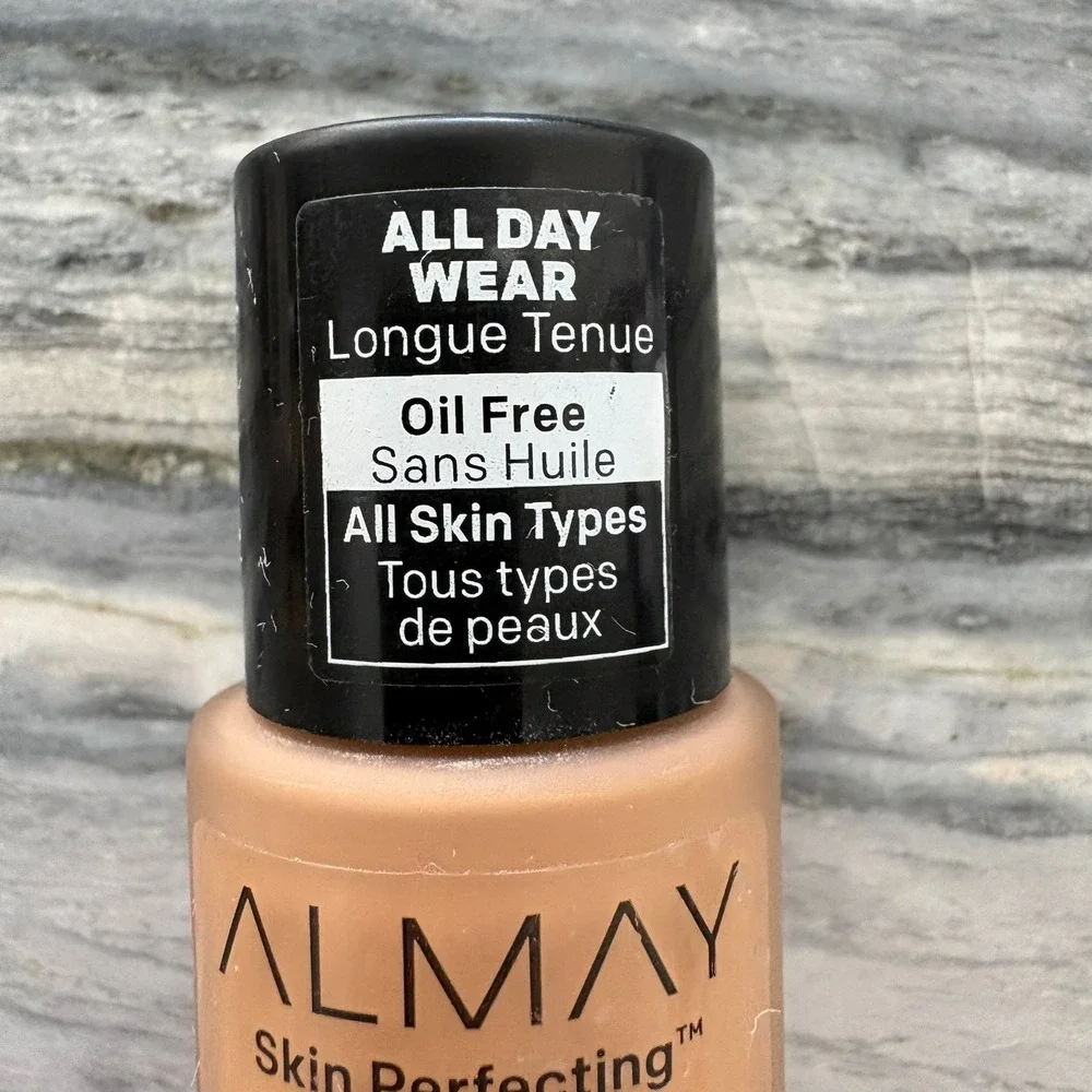3x Almay Skin Perfecting Comfort Matte Foundation 190 Neutral Toasted Almond